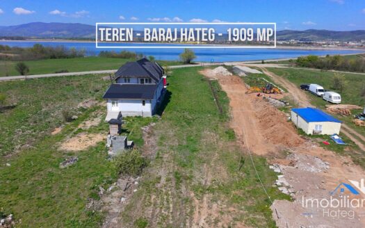 Teren intravilan – Hateg (zona baraj) | 1.909 mp | Front stradal 18 ml